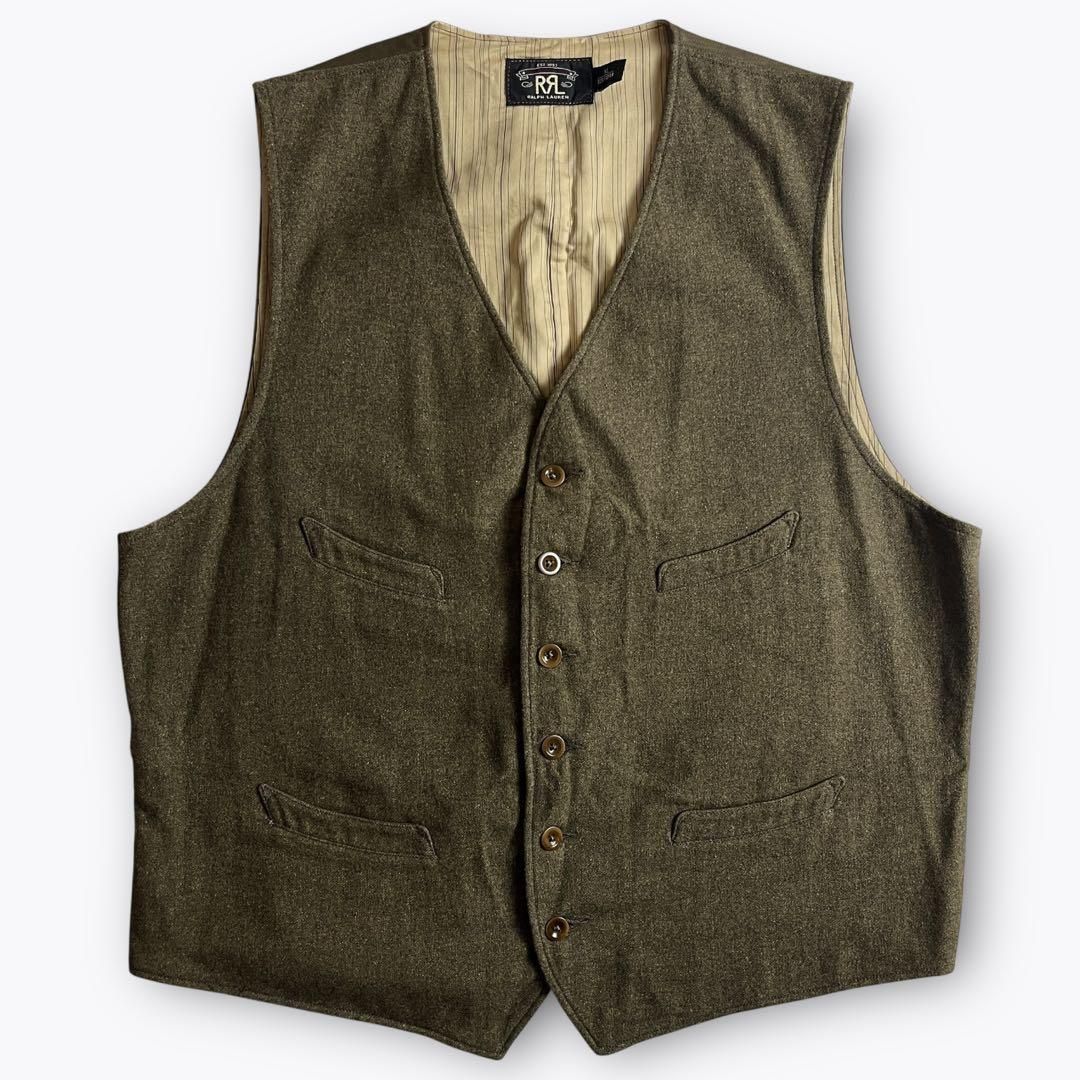 RRL HAMILTON VEST シンチバック ウールベスト XL