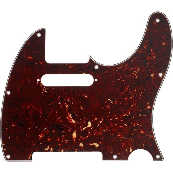 Fender Pickguard Telecaster 8-Hole Mount Tortoise Shell 4-Ply ピックガード フェンダー