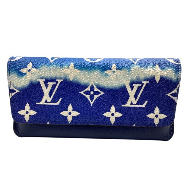 ルイヴィトン GI0474 エスカル メガネケース サングラスケース ブルー タイダイ モノグラム キャンバス レザー LOUIS VUITTON