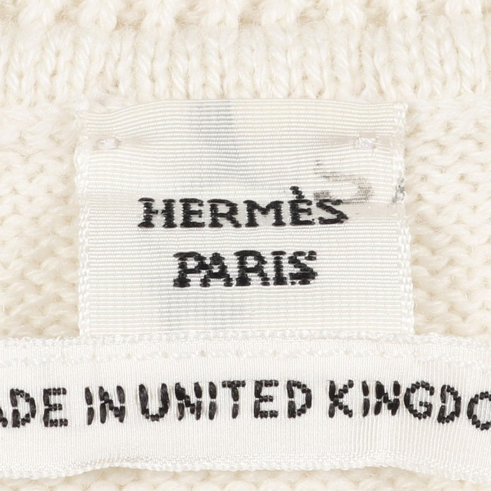 エルメス HERMES ニット - ベージュ カシミヤ コットン 半袖