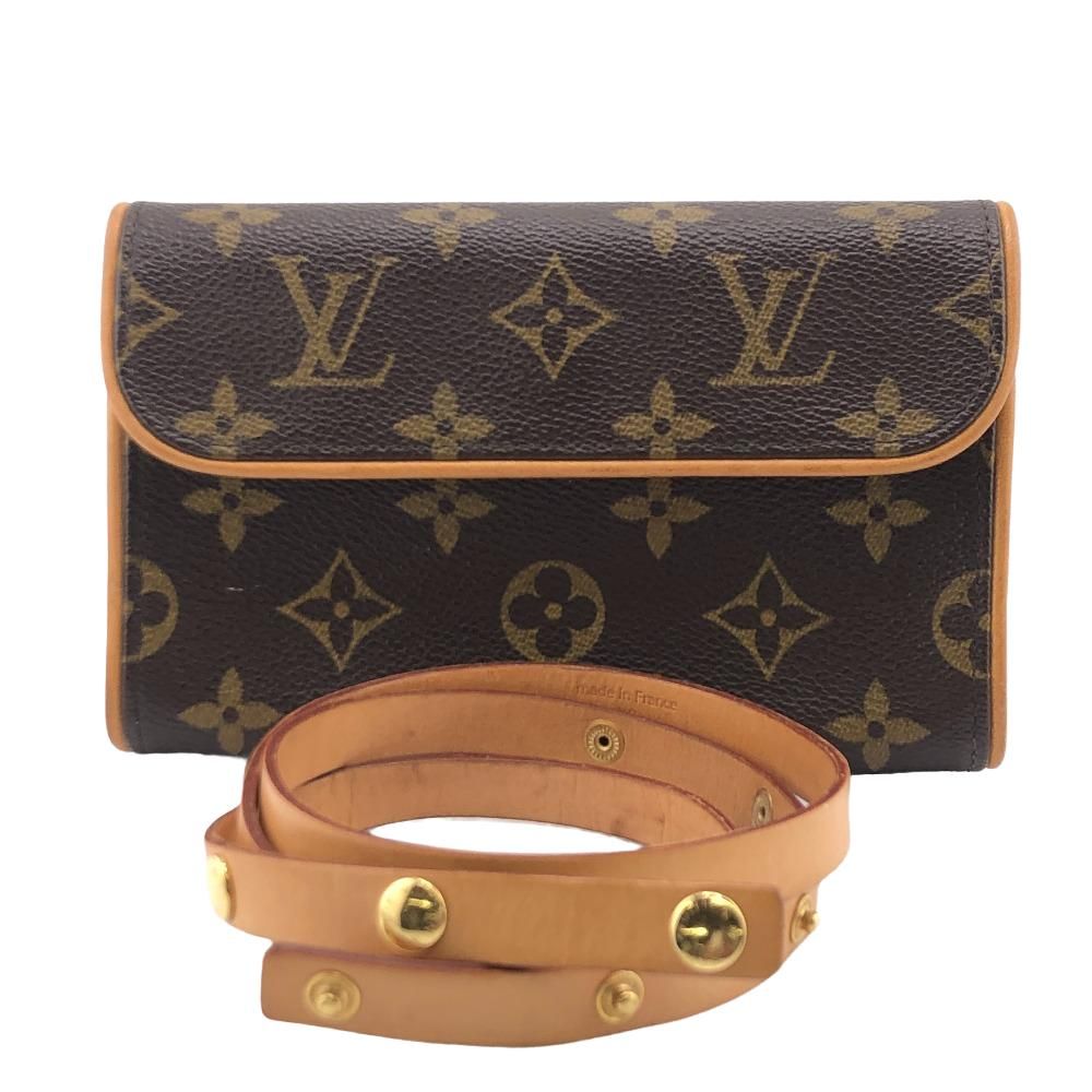 LOUIS VUITTON/ルイヴィトン ビトン フロランティーヌ  モノグラム レザー ポシェット ブラウン ユニセックス ブランド