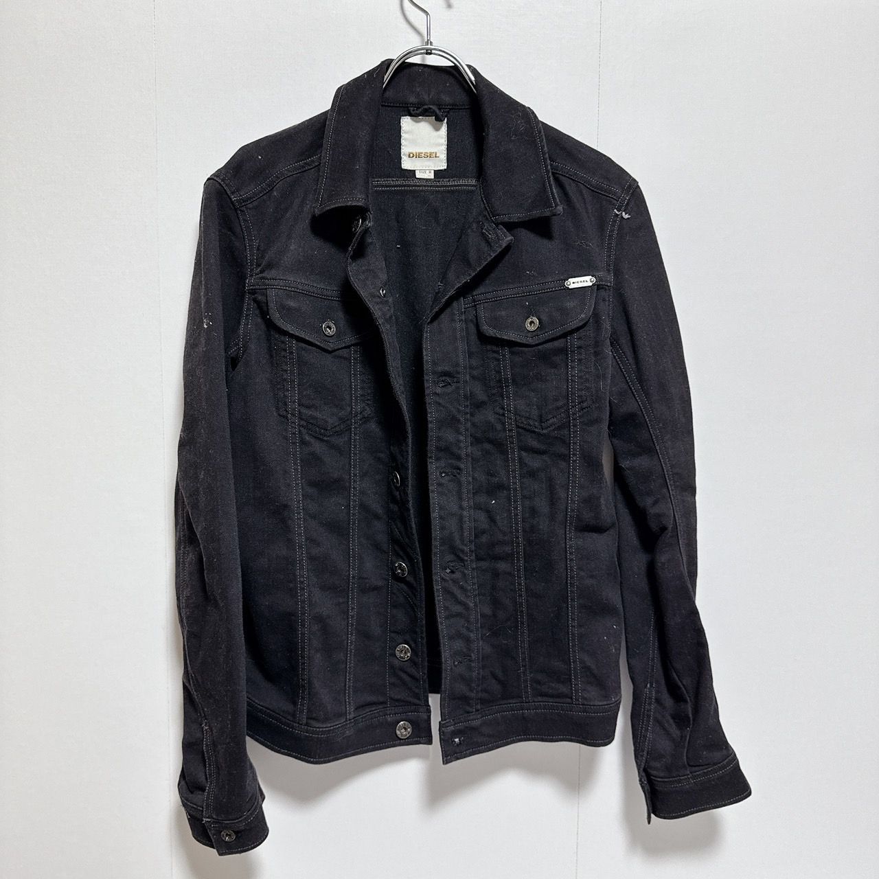 中古・古着通販】DIESEL (ディーゼル) ブラックデニムジャケット