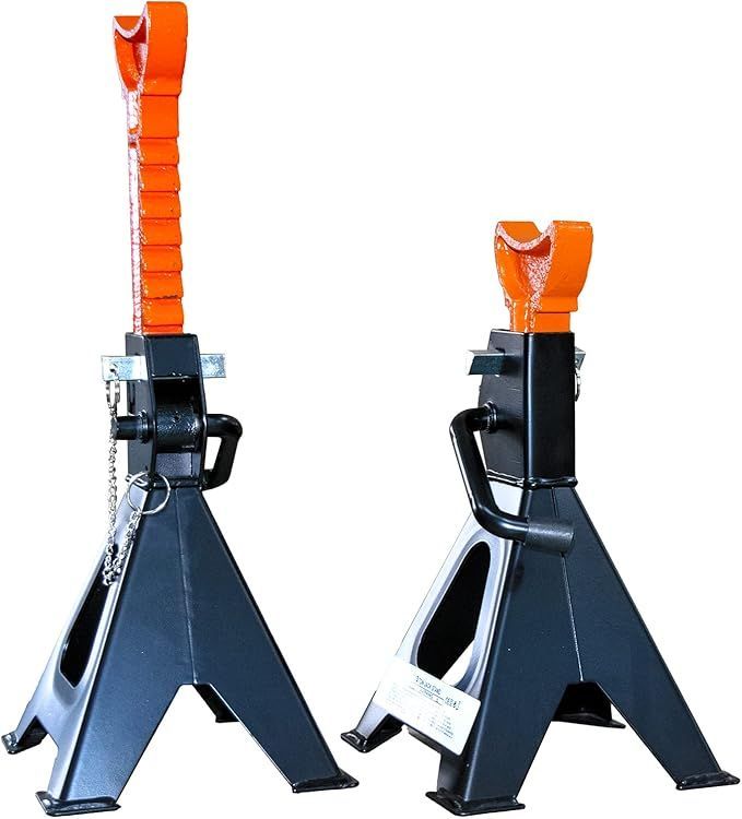 【在庫処分】ラチェット式 ジャッキスタンド 最大荷重 3t 最低位 310mm 最高位 440mm 2個セット JS02