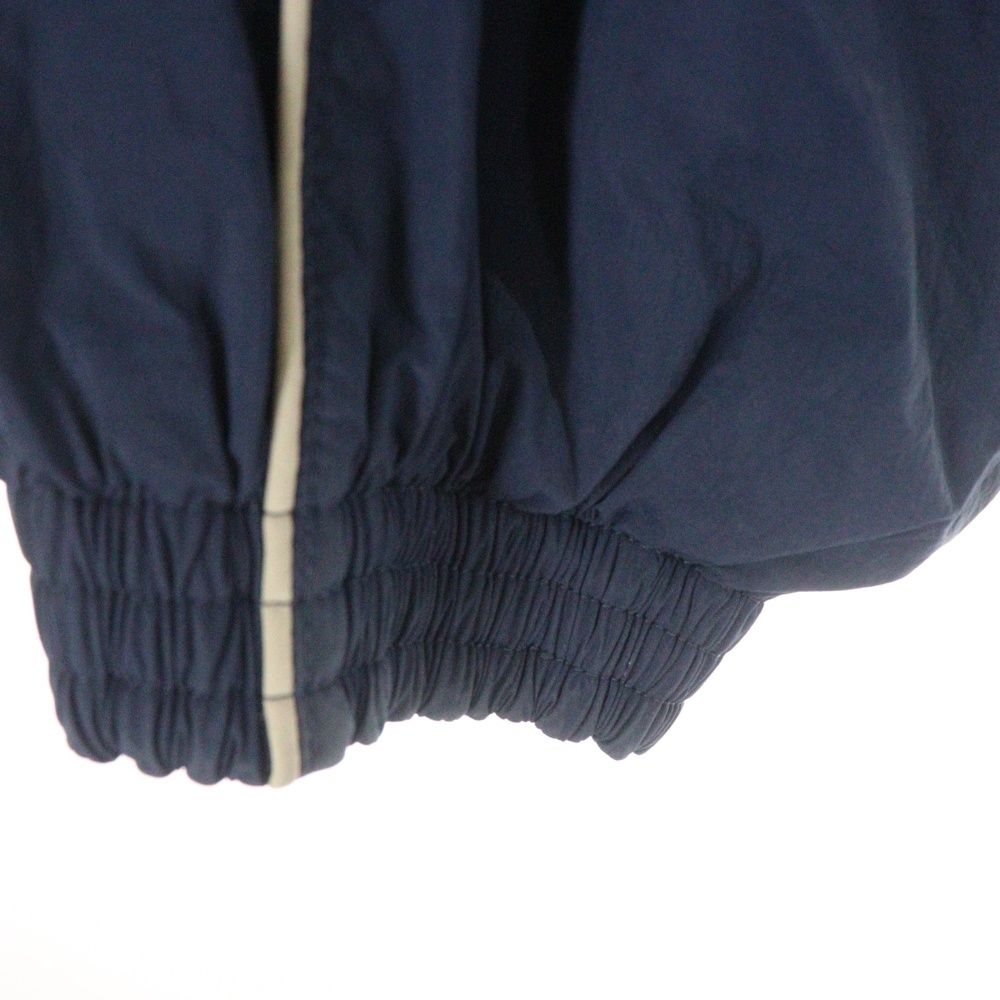 BALENCIAGA バレンシアガ 24AW スポーツアイコンロゴ リバーシブル レザー ナイロン トラックジャケット ブラック ネイビー 808809 TR032 WWW_KANDAIZUMI_COM