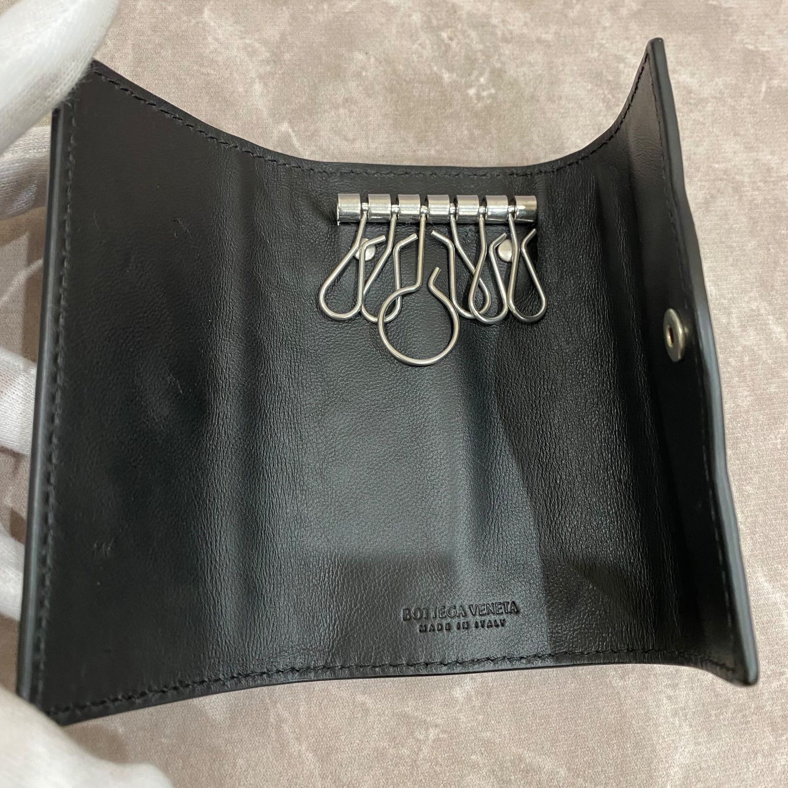  BOTTEGA VENETA ボッテガヴェネタ キーケース イントレチャート レザー キーケース 小物