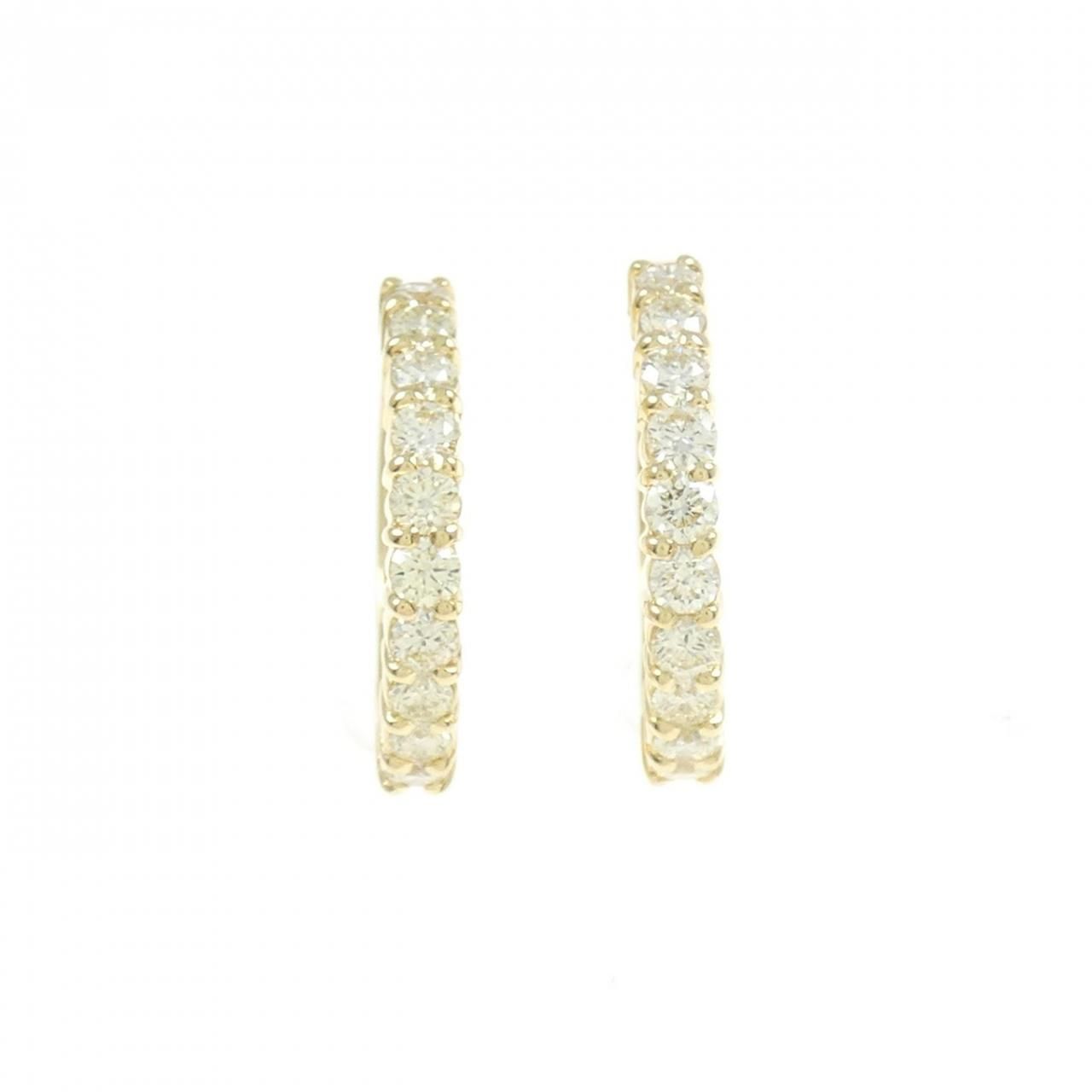 K18YG ダイヤモンド イヤリング 0.50CT