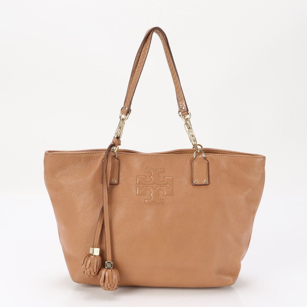 トリーバーチ トートバック【美品】 TORY BURCH(トリーバーチ) トートバッグ美品 - 白×ダークネイビー