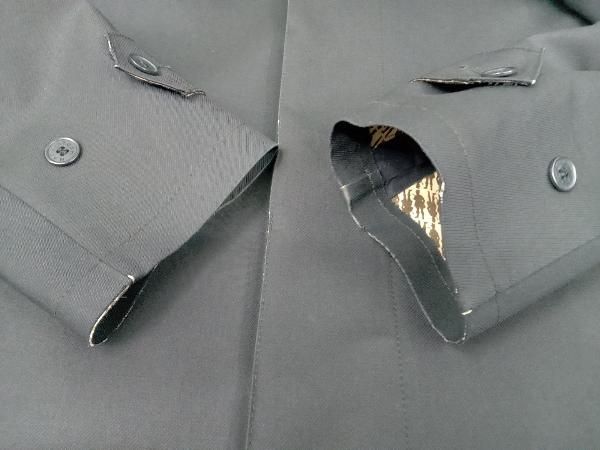 MACKINTOSH/ステンカラーコート/ゴム引きウール/裏地シルク/裏地総柄