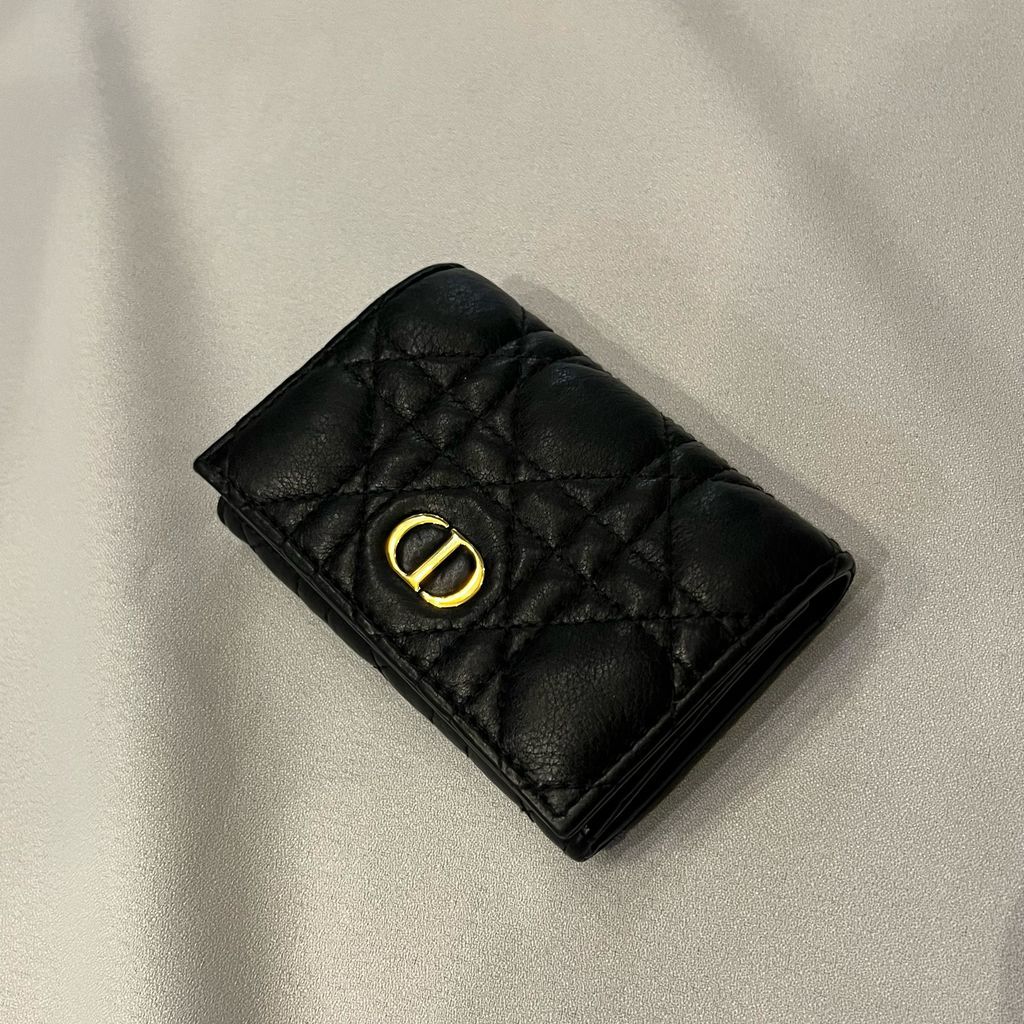 Dior:ディオールLeather Wallet S5132UWHC_M900 財布 ブラック