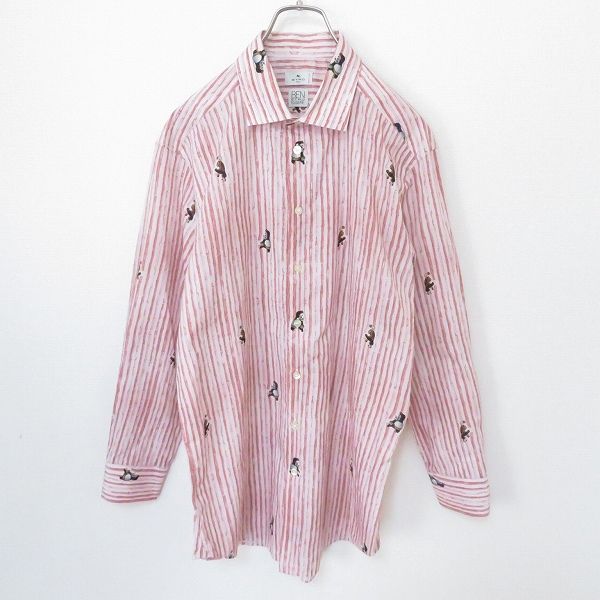 【タグ付き新品未使用】ETRO　エトロ　ストライプ　長袖シャツ　Lサイズ 未使用 エトロ ストライプシャツ メンズ - メルカリ