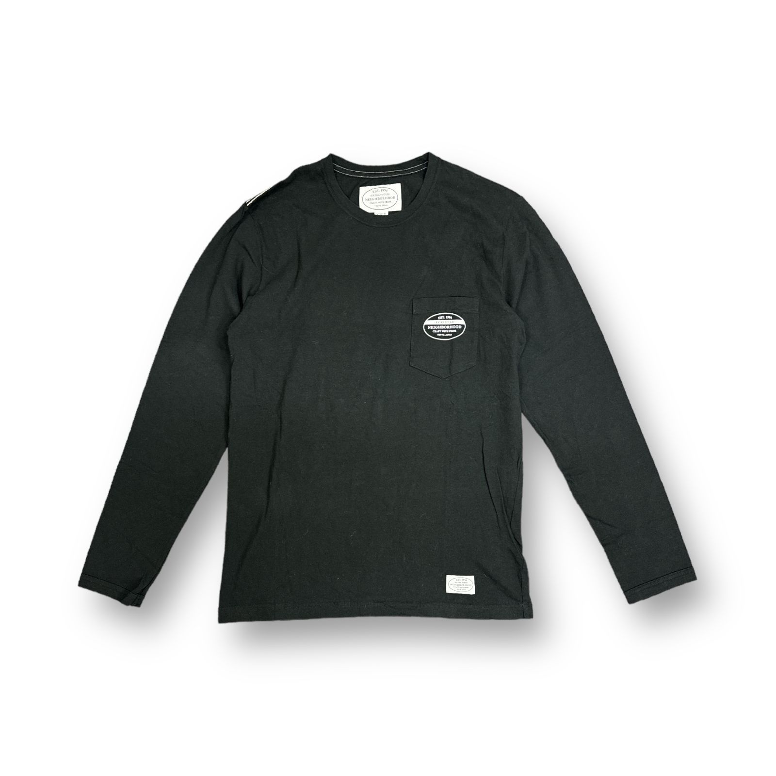NEIGHBORHOOD 15AW CLASSIC-P / C-CREW.LS 胸ポケット ロゴプリント 