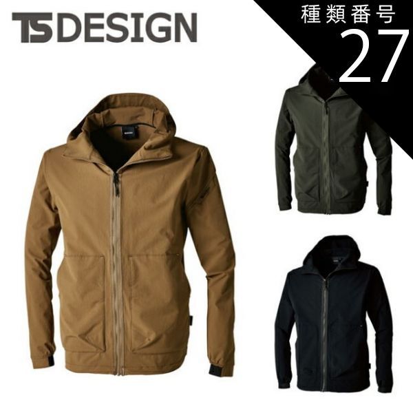 種類27 95 ブラック|6L 1100円 TSDESIGN 藤和 ＴＳ４Ｄコーデュラニッカーズフードジャケット 55336