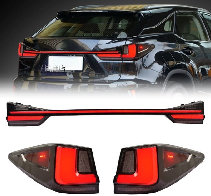 16-22年式 レクサスRX フルLEDテールランプ 赤クール車灯 1ペア セット