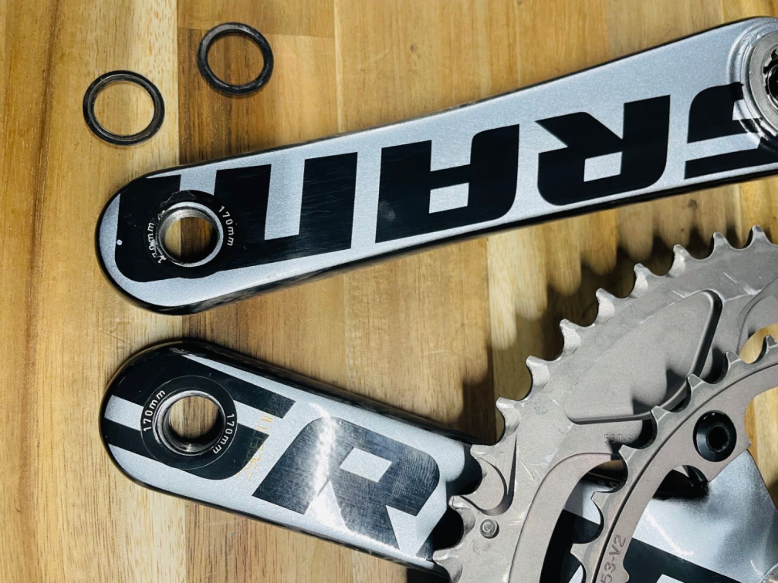 sram RED GXP 53-39T 170mm クランクセット 2×10S - メルカリ sram RED GXP 53-39T 170mm クランクセット 2×10S - メルカリ