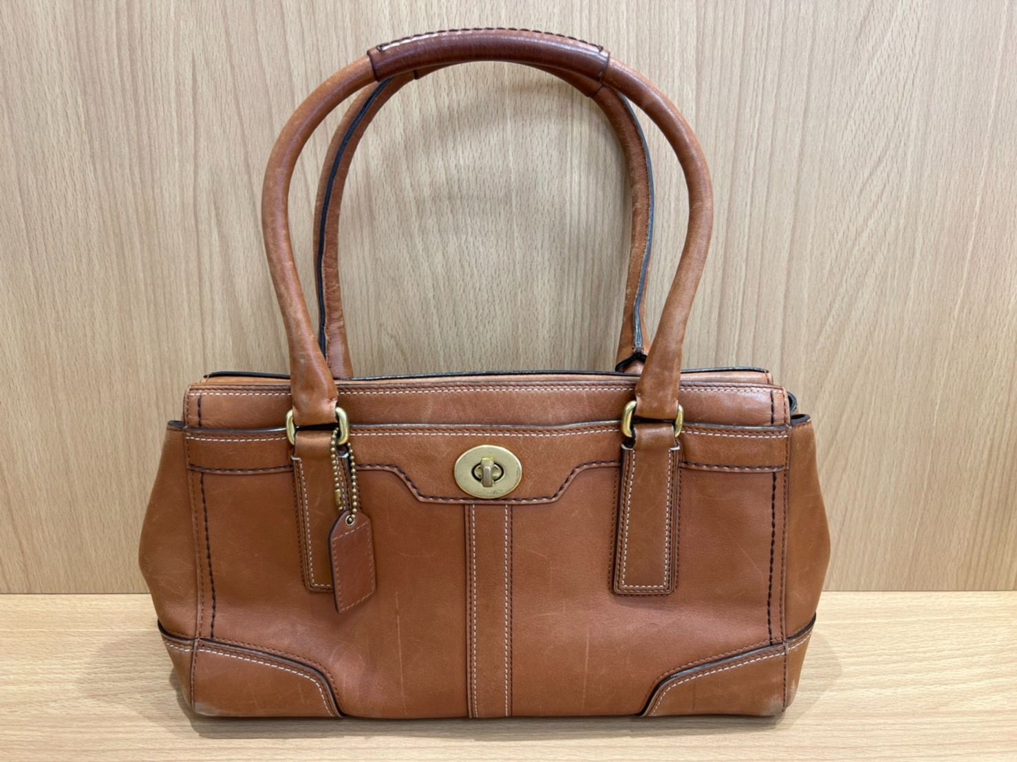 喜ばれる誕生日プレゼント COACH コーチ 11047 ステッチ ハンドバッグ