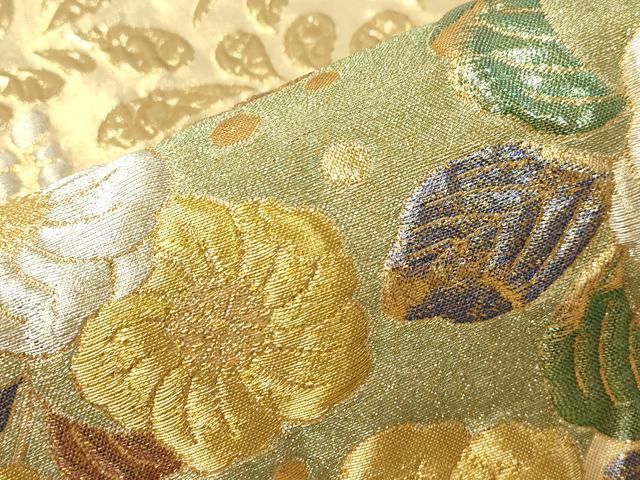 花織 正絹袋帯 両面づかい 全通柄 浮き織り 花織 正絹袋帯 両面づかい 全通柄 浮き織り 花織 正絹袋帯 両面づか