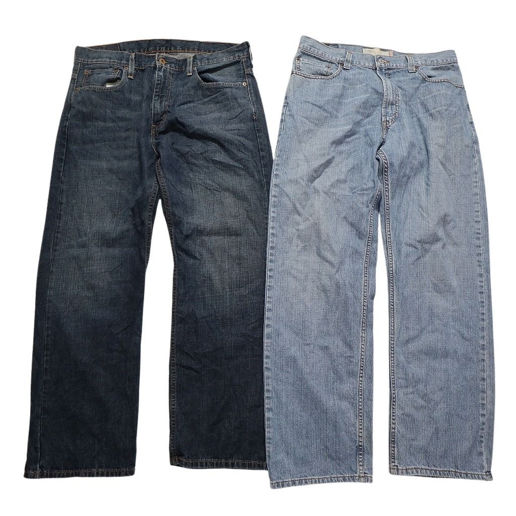 古着卸 リーバイス 569 デニムパンツ 8枚セット メンズ 34 38 42 44 46 ブラック フェード アメカジ 古着 NC1339