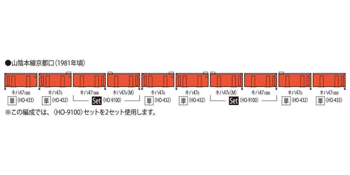 TOMIX HO-433 国鉄ディーゼルカー キハ47-1000形