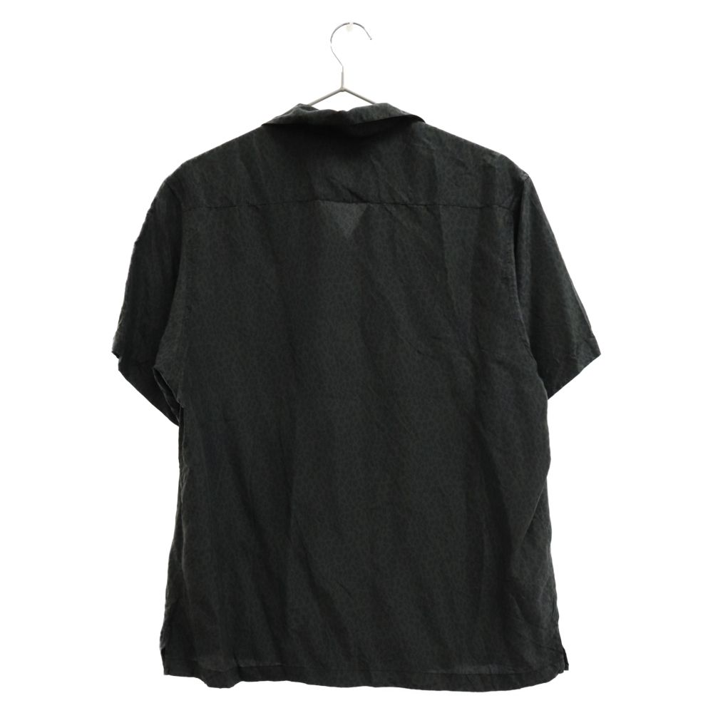 SUPREME (シュプリーム) 22SS Leopard Silk S/S Shirt Charcoal 