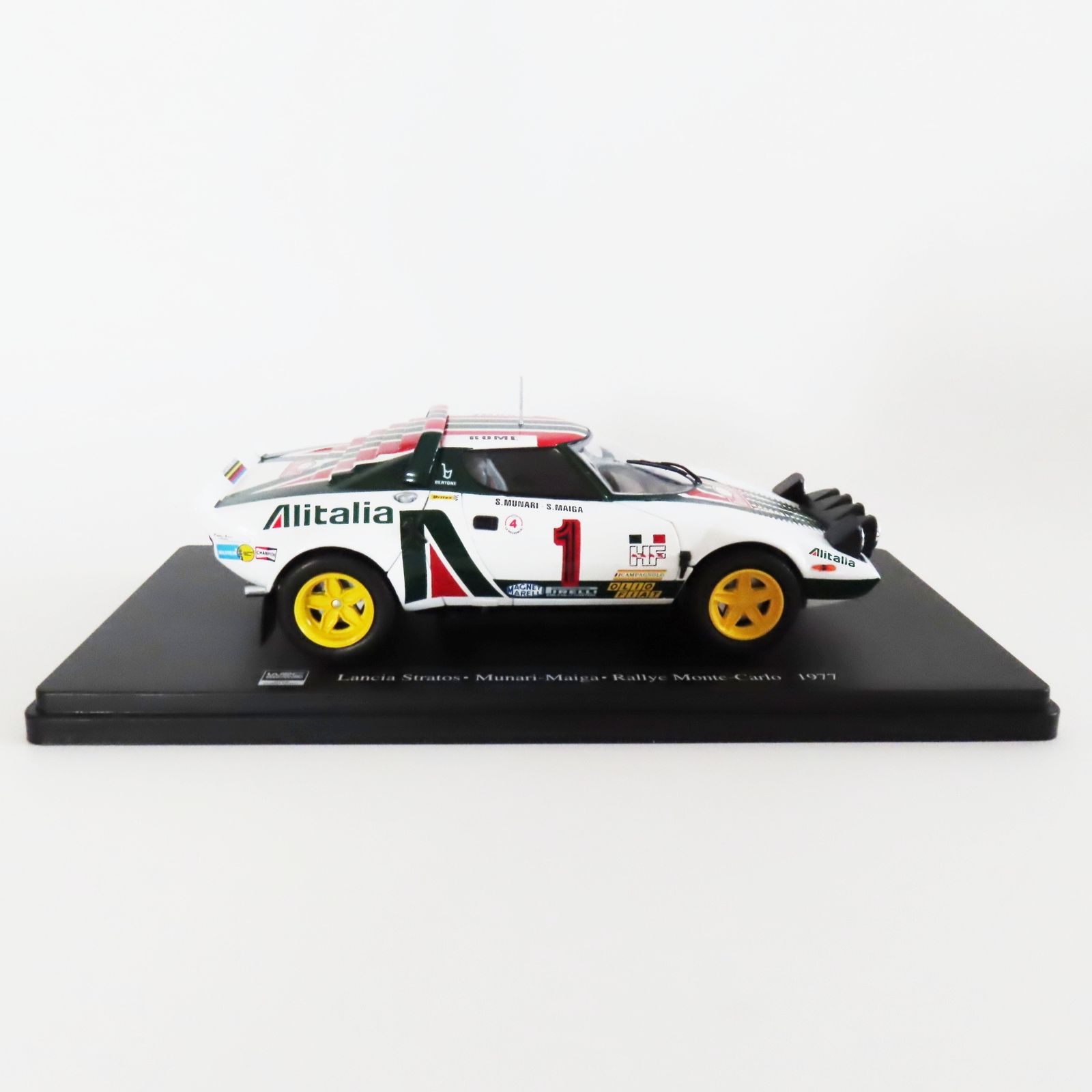 T09-C08 WRC公認 1/24 Lancia Stratos Munari-Maiga Rallye Monte-Carlo 1977 ランチア ストラトス モンテカルロ T09-C08 WRC公認 1/24 Lancia Stratos Munari-Maiga Rallye