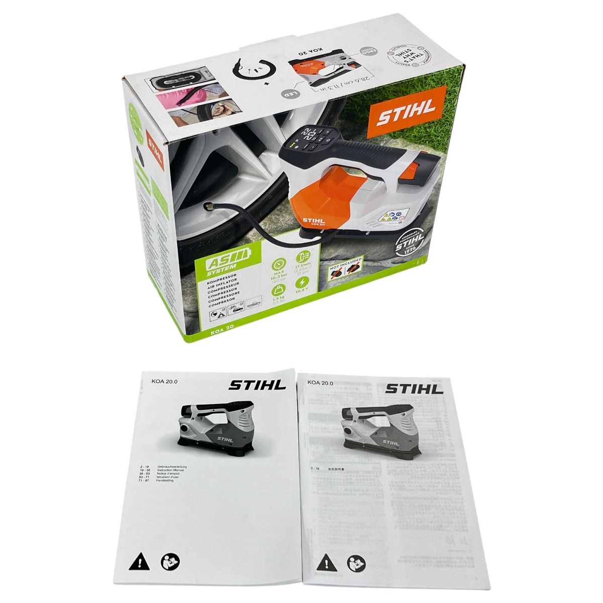 ジャンク STIHL KOA 20 バッテリーエアコンプレッサー 10.8 V 電動工具 N10474196