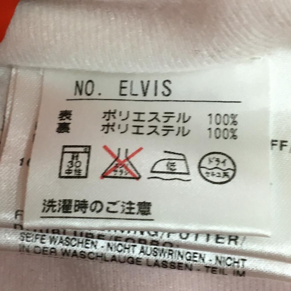 美品】シェルボ アウターベスト オレンジ ロゴ刺しゅう 裏起毛