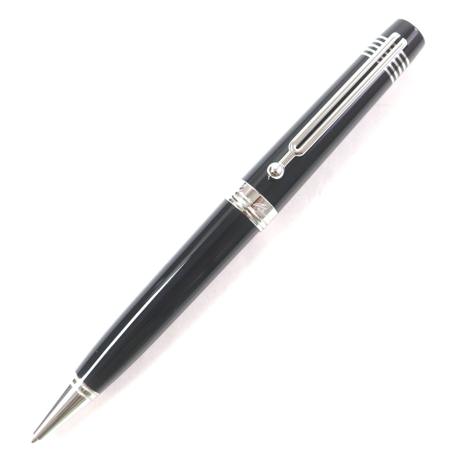 MONTBLANC モンブラン ドネショーンペン ヨハネス ブラームス 2012年特別モデル ホワイトスター ツイスト式 ボールペン ブラック シルバー き ドイツ製 メンズ 筆記 済み