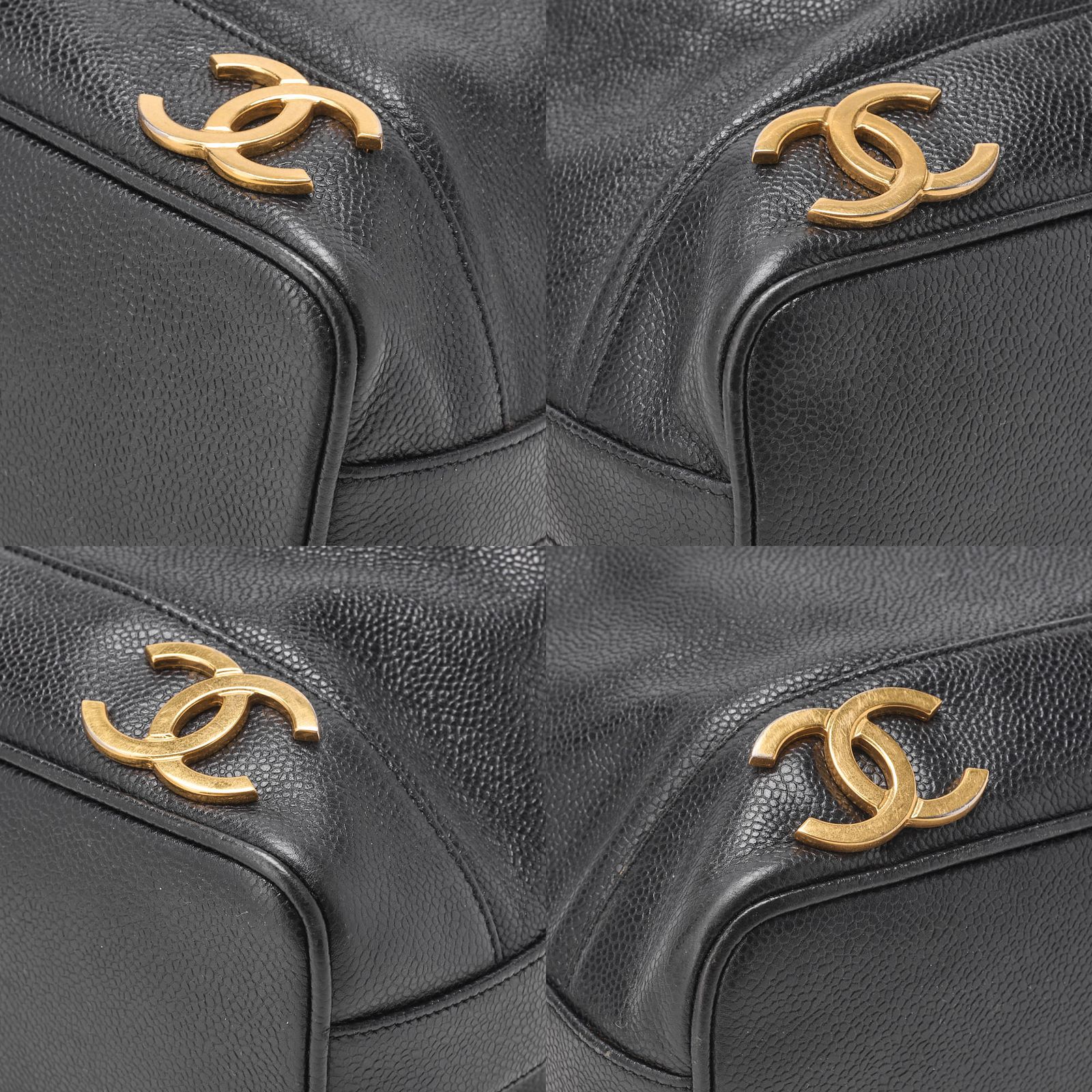 CHANEL シャネル チェーンショルダーバッグ キャビアスキン トリプル 