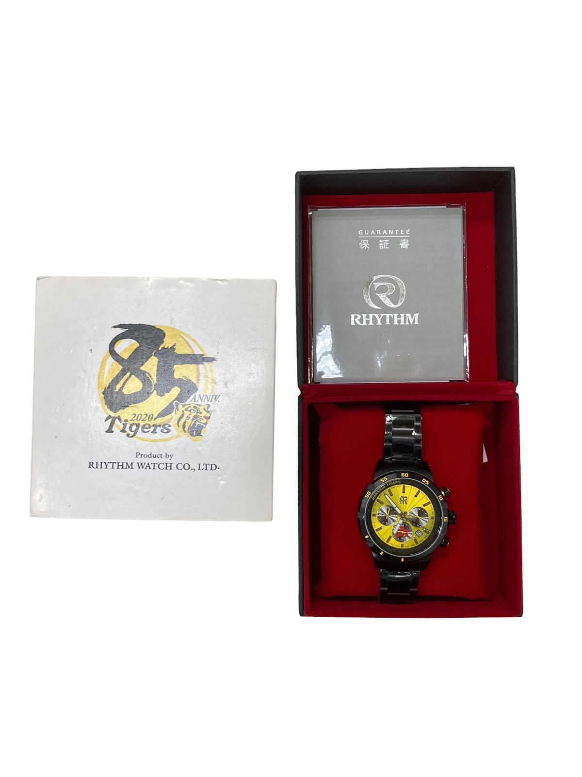 【希少】RHYTHM WATCH 腕時計 阪神タイガース　85周年 限定品】RHYTHM WATCH 腕時計 阪神タイガース