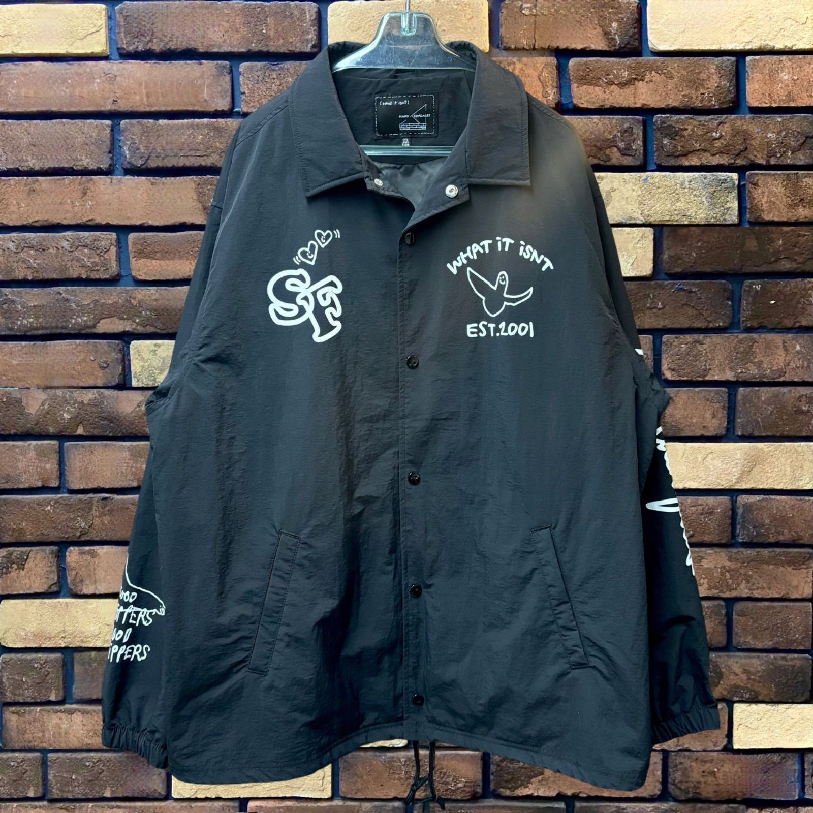 MARK GONZALES バックプリントコーチジャケット】what it isNt ワット 