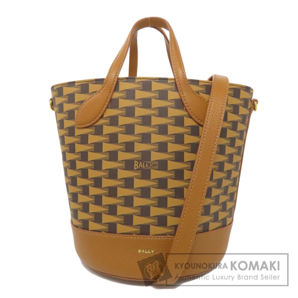 BALLY バリー 総柄 2WAY トートバッグ PVC レディース