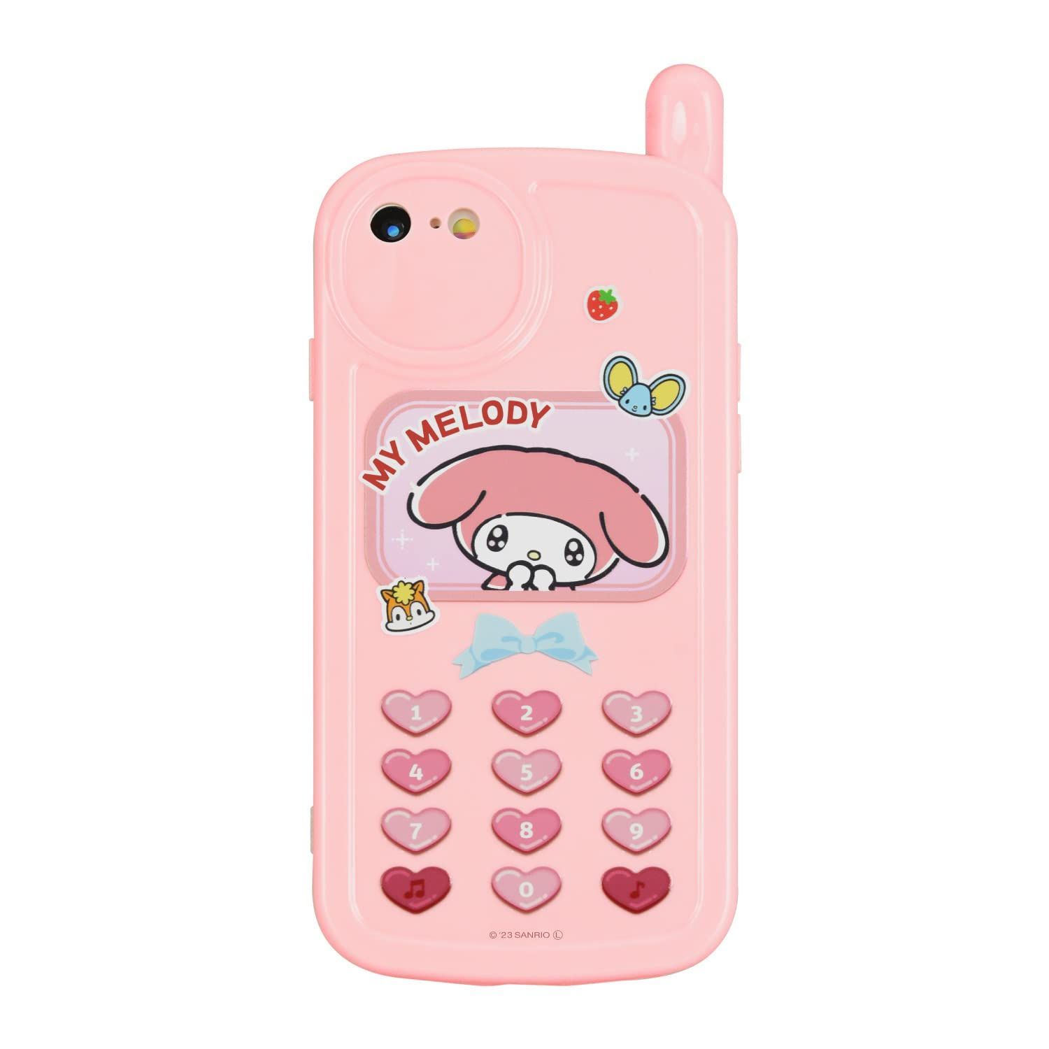 【人気商品】グルマンディーズ サンリオキャラクターズ iPhoneSE(第3世代/第2世代)/8/7対応 レトロガラケー風ケース マイメロディ SANG-316MM