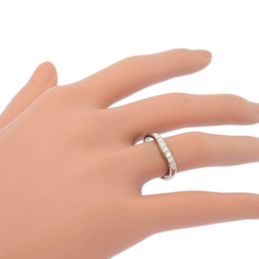 0.15ct/MIKIMOTO ミキモト 7P ダイヤモンド リング 指輪/Pt950-4.0g/10 