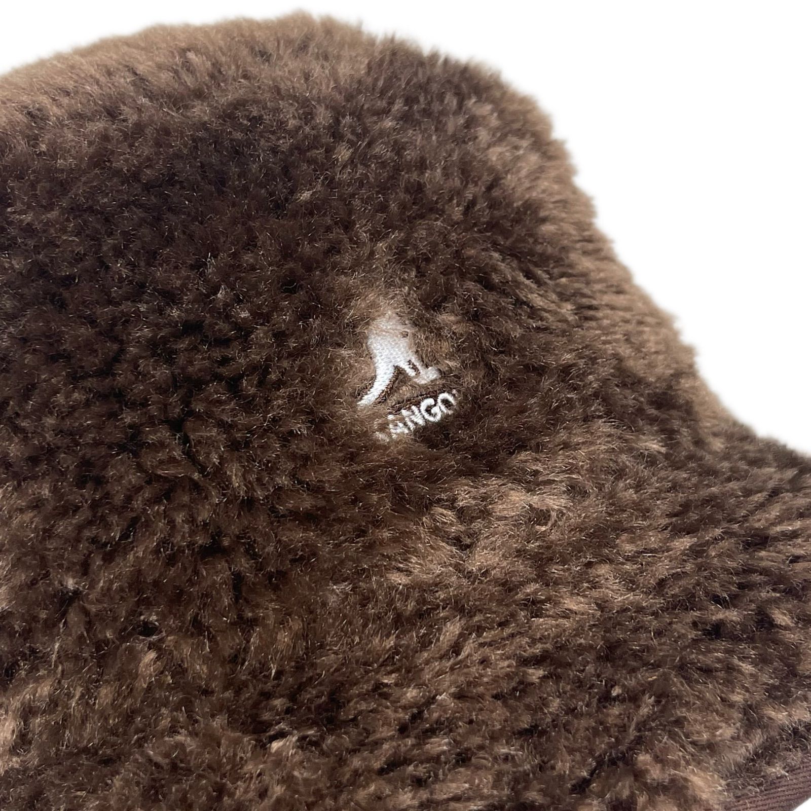 New☆KANGOL ボア素材 バケットハット 耳当て付き Brown サイズ展開