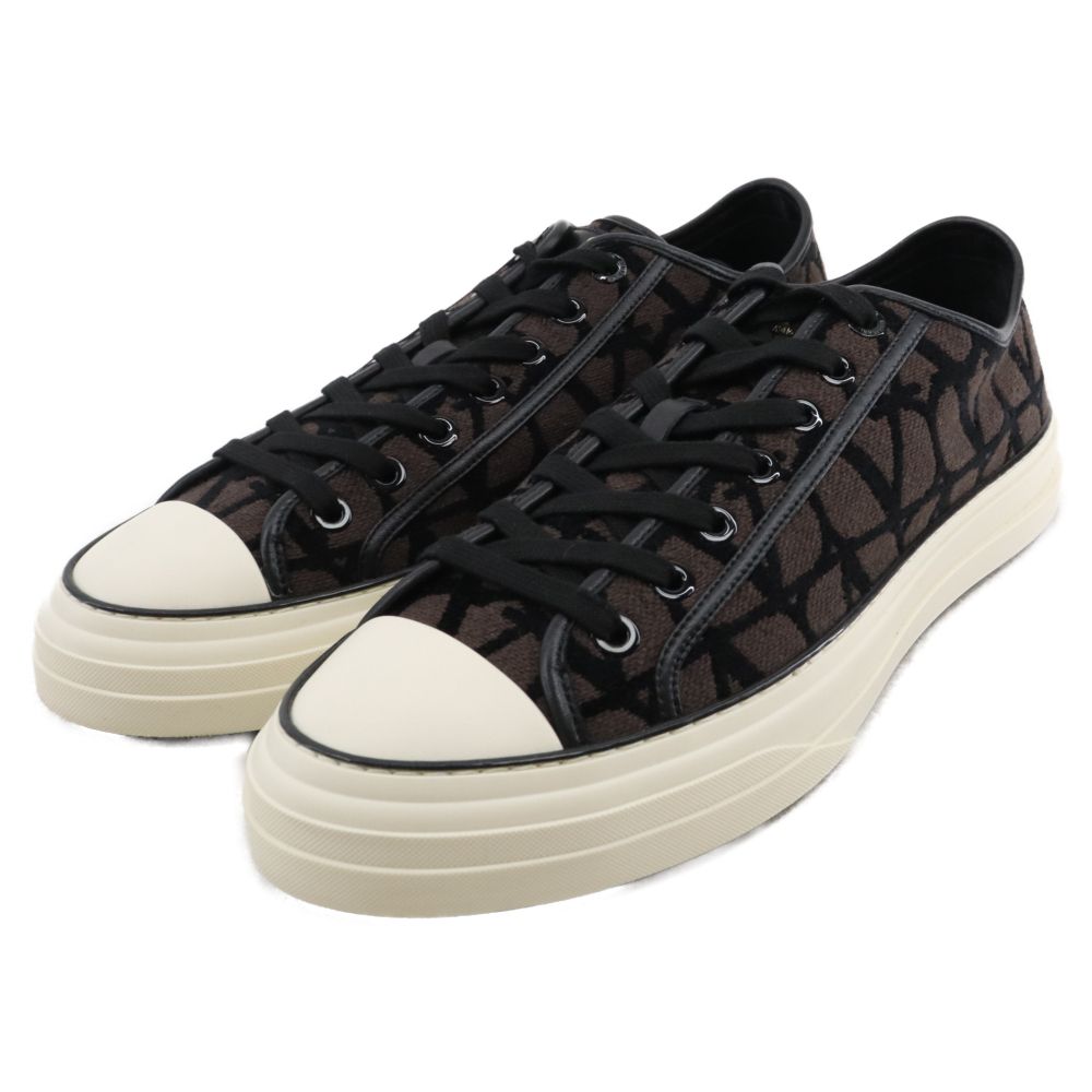 VALENTINO GARAVANI ヴァレンチノガラヴァーニ Monogram Sneaker S2H02Y0 Vロゴ総柄 ローカットスニーカー ブラウン VALENTINO GARAVANI (ヴァレンチノガラヴァーニ) Monogram Sneaker