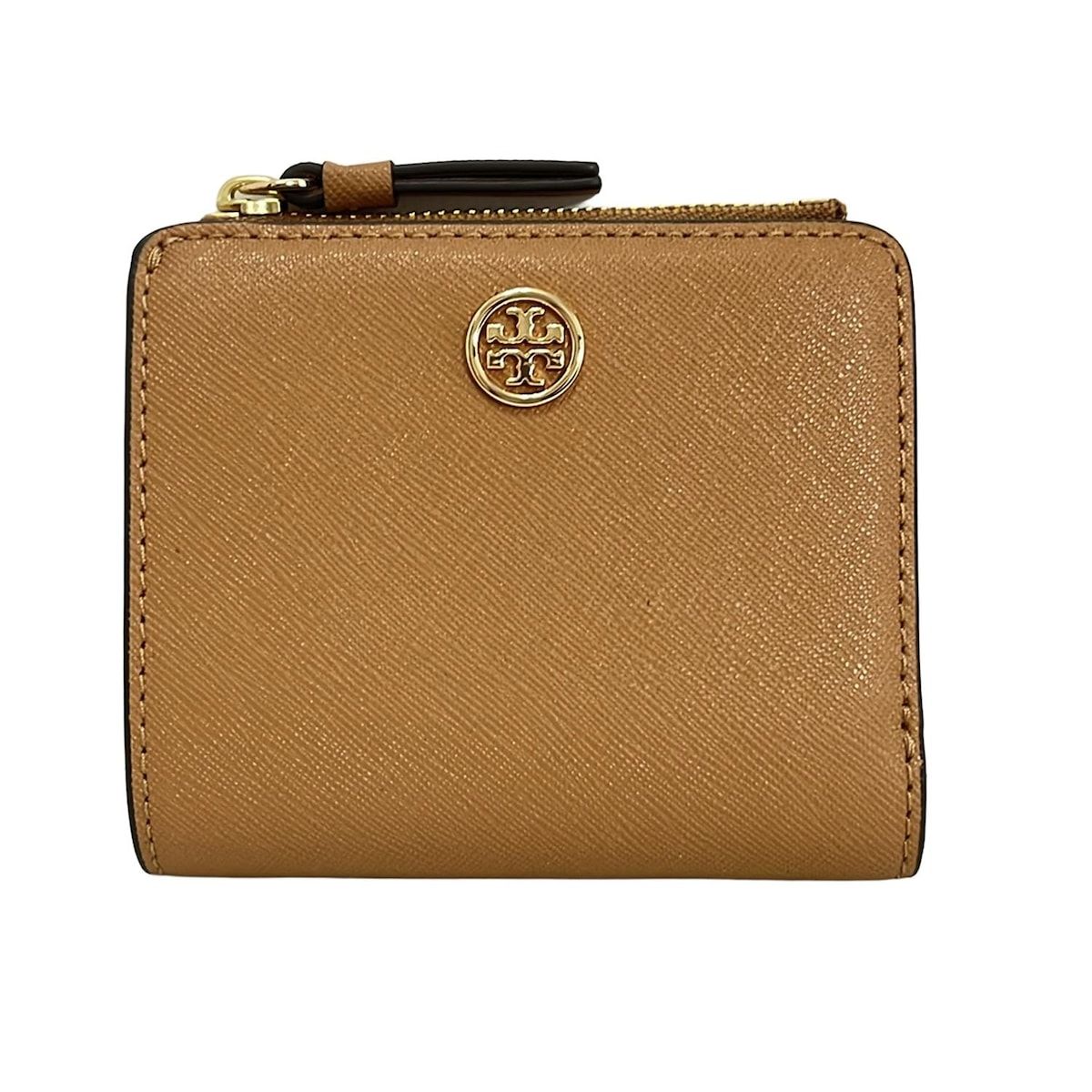 人気メーカー・ブランド TORY BURCH(トリーバーチ) レザー ブラウン - 2つ折り財布美品 小物