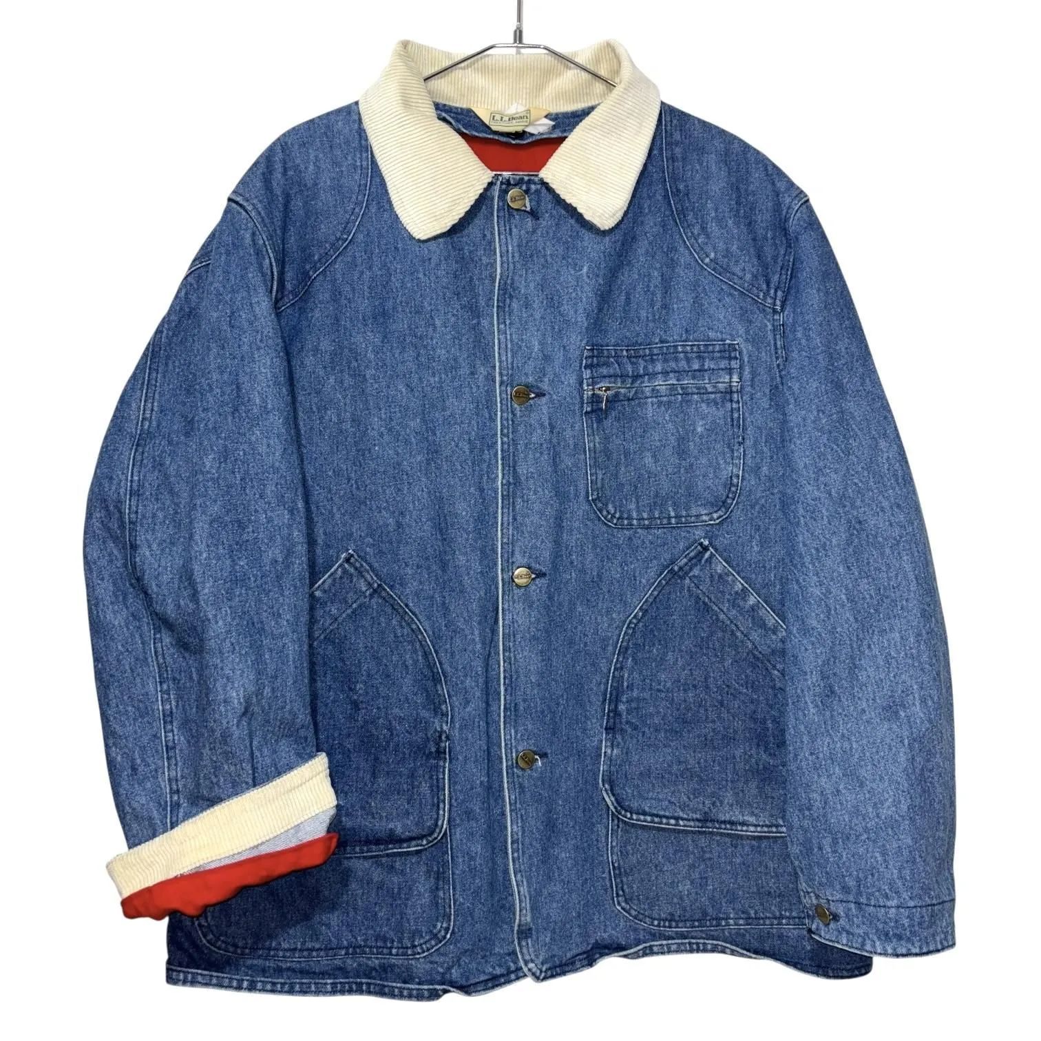 USA製 70-80s L.L.BEAN DENIM HUNTING JKT XL デニムハンティング