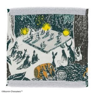 5営業日で発送 丸眞 MOOMIN ムーミン 踊る森 ミニタオル 入数 10