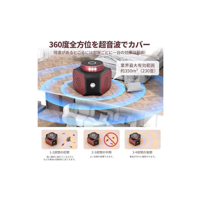 Syslux ネズミ 駆除 強力 静音 ねずみ駆除 ゴキブリ 害虫防除
