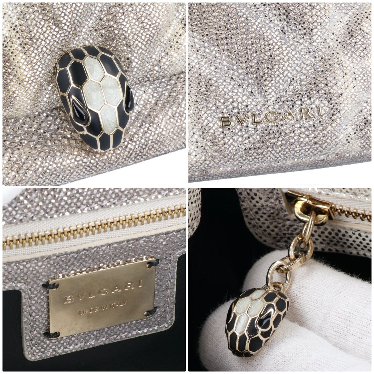 BVLGARI】 ブルガリ セルペンティ カボション チェーンショルダー 