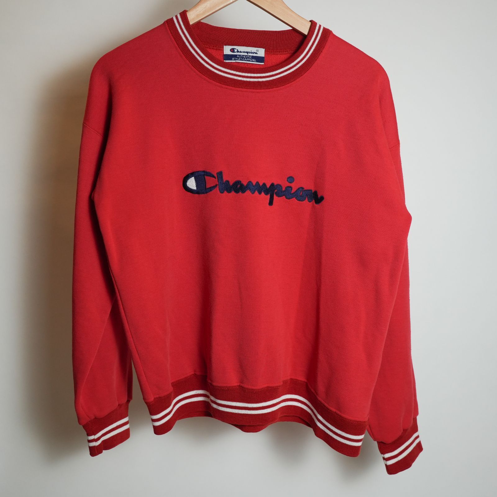 Champion　チャンピオン　スウェット　トレーナー　ビンテージ　レッド　赤　【L】