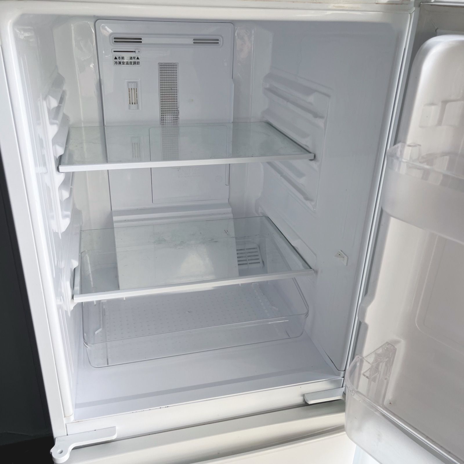 166取付無料！SHARPおしゃれホワイトインテリア冷蔵庫風乾燥付き