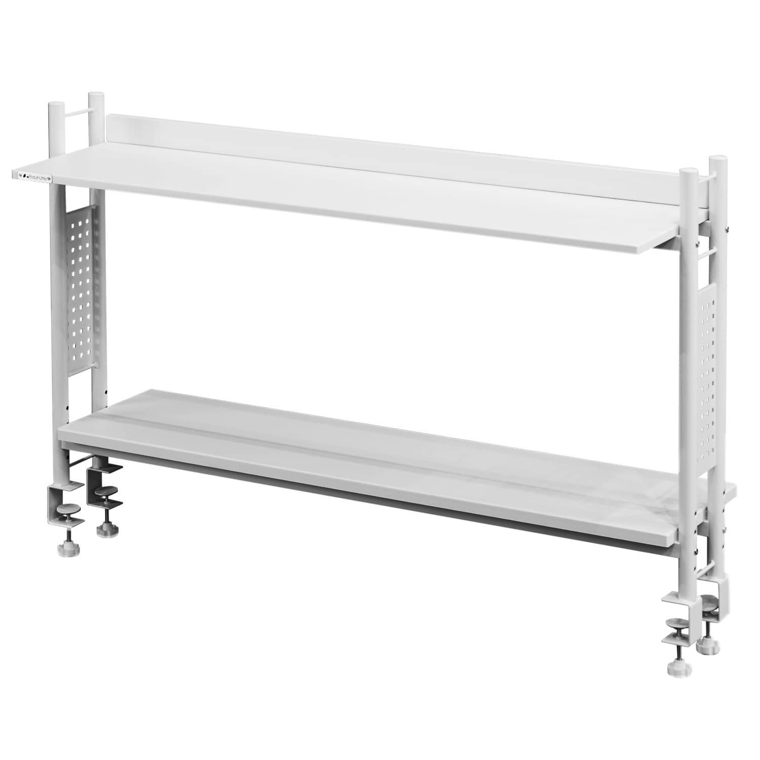 Bauhutte (バウヒュッテ) デスクラック2 BHS-1200HN-WH 120cm モニター台 机上台 ホワイト
