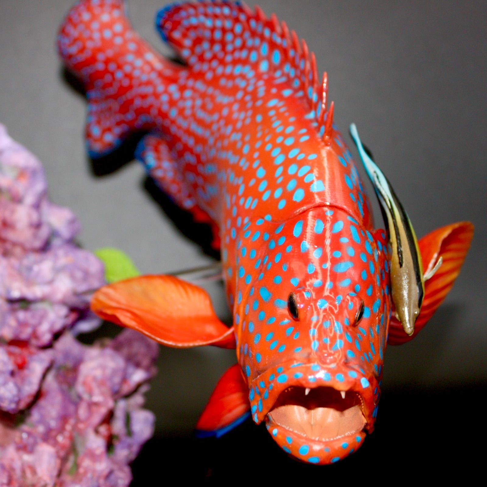 キジハタ　フィギュア　魚寸30cm キジハタ フィギュア 魚寸30cm 【第10回日本彫刻コンクール入選
