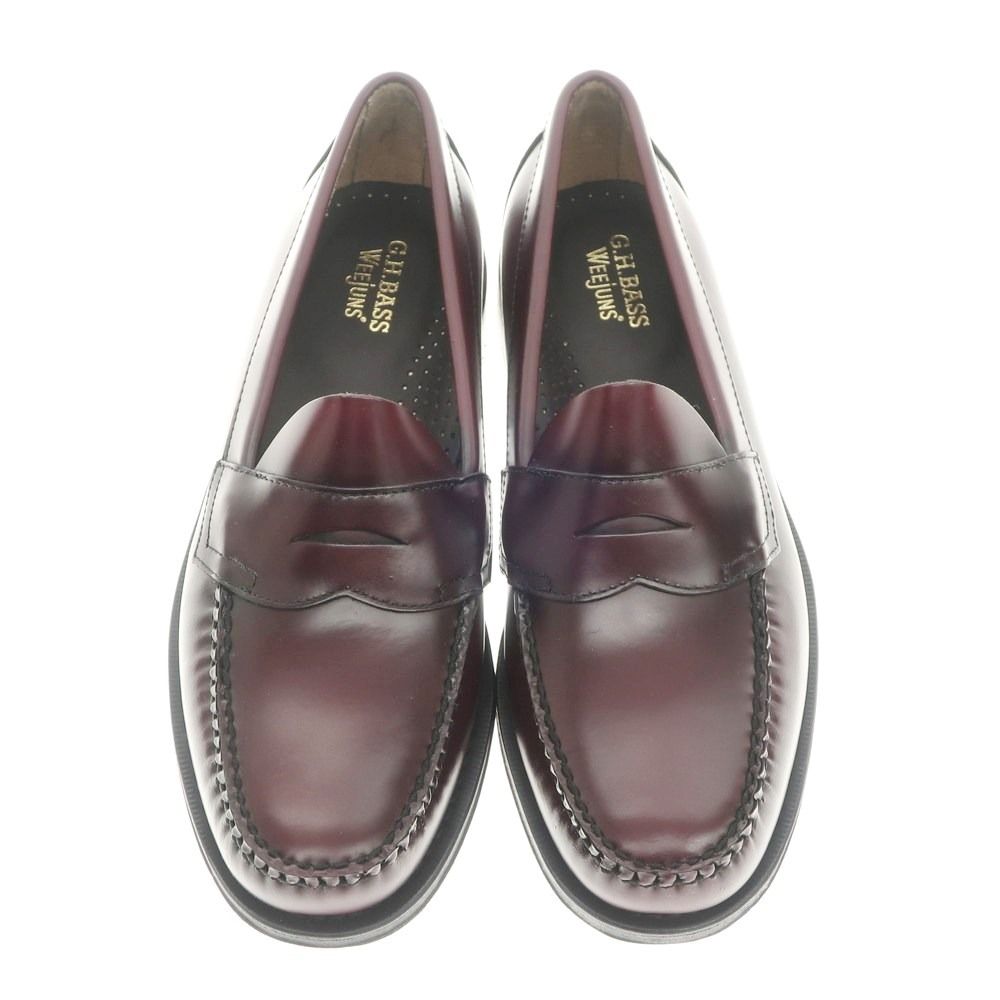 【中古】【未使用】ジーエイチバス G.H.BASS&CO. WEEJUNS PENNY LOAFER ペニーローファー バーガンディー【サイズUS 8  1/2】【メンズ】