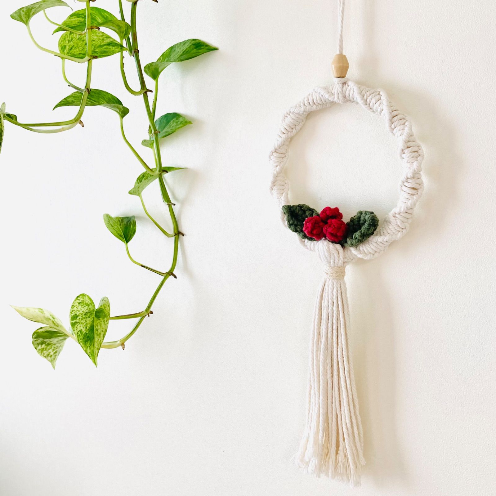 NO.430『マクラメ・クリスマスリース・タペストリー』 NO.430『マクラメ・クリスマスリース・タペストリー』