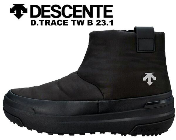 デザント ディートレース ウィンターブーツ DESCENTE D.TRACE TW B 23.1 BLACK dm1wjd02bk ブラック シューズ 透湿防水設計 防寒 防滑