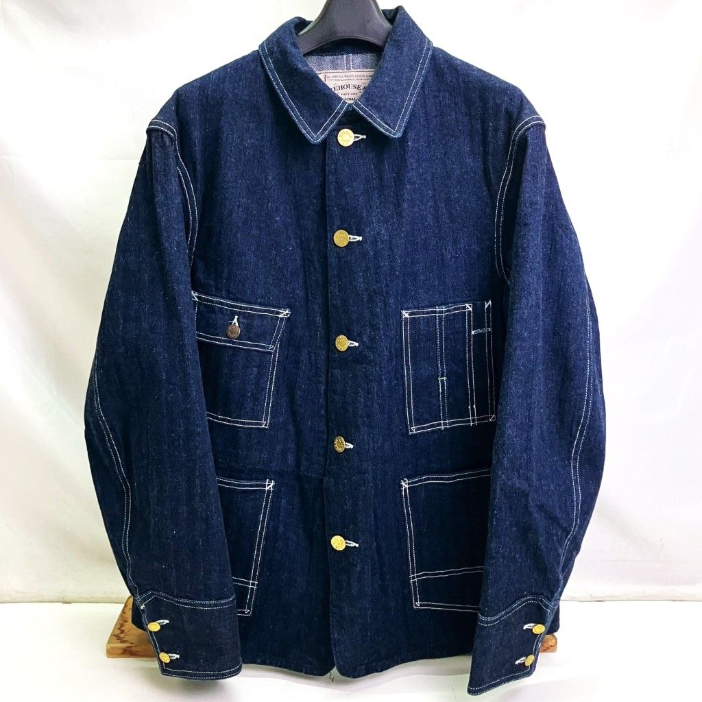 WAREHOUSE & CO. Lot 2165 カバーオール size 40 WAREHOUSE Lot 2165 40 デニムヘリンボーンカバーオール