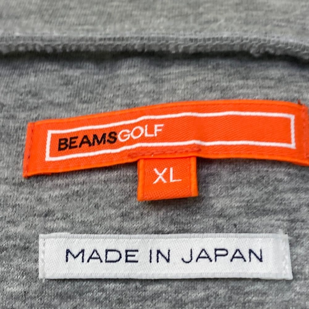 サイズ：XL BEAMS GOLF ビームスゴルフ  スウェット ジップベスト  グレー系 [240101483257] ゴルフウェア メンズ ストスト サイズ：XL BEAMS GOLF ビームスゴルフ スウェット ジップベスト