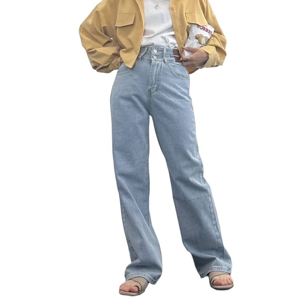 Size:XL_Color:ライトブルー [アイモハ] デニムパンツ